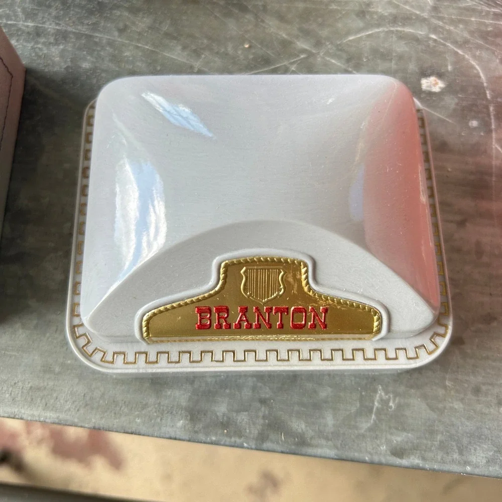 Branton Fifth Avenue Vintage Watch Box White Gold Mid-Century Modern MCM Retro